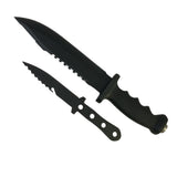 Cuchillo largo 2 en 1 con puñal secundario y funda incluida — imagen 7 de 8