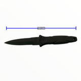 Cuchillo tipo daga con collar decorativo y clip de sujeción — imagen 2 de 2