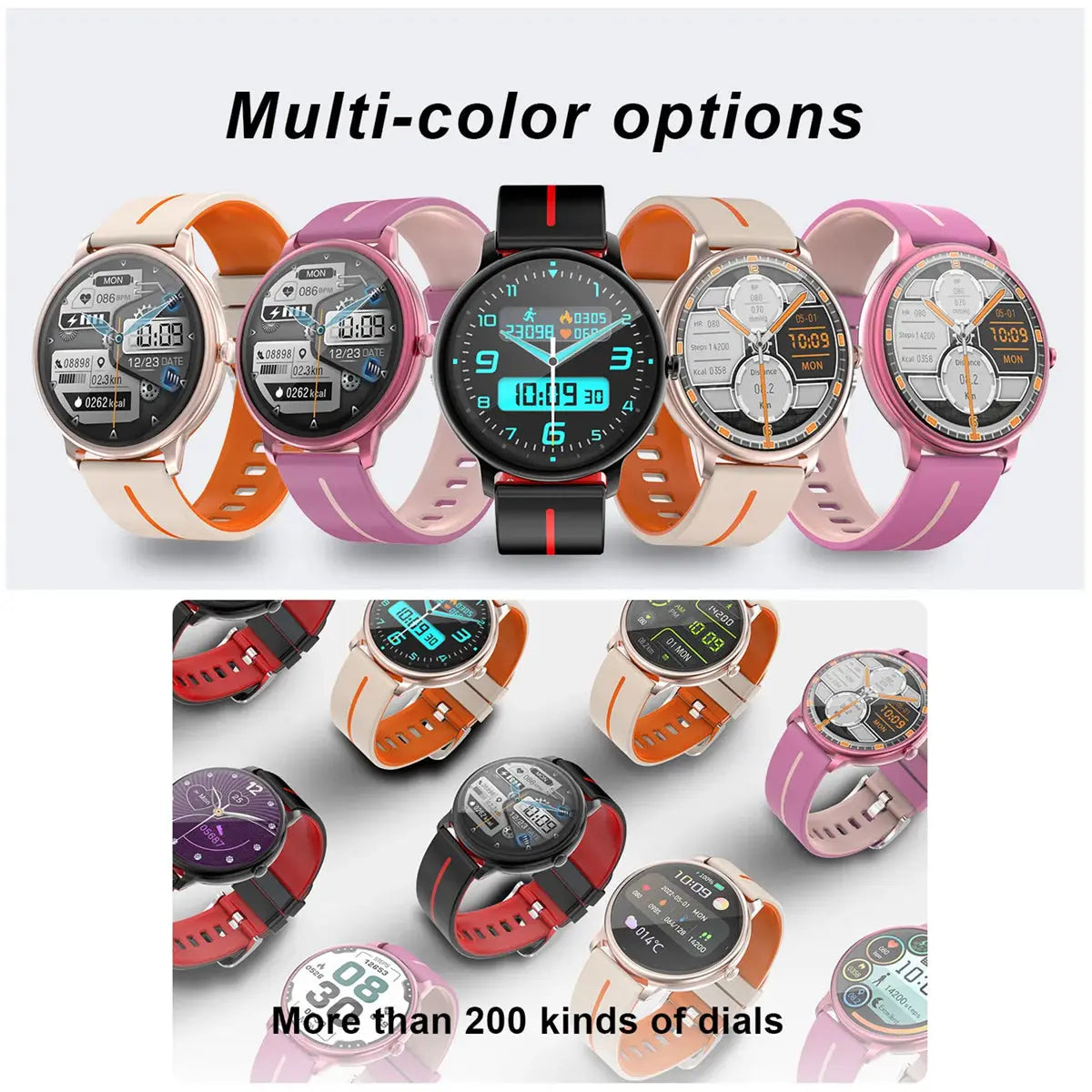 Reloj Smartwatch G98 Fralugio Full Touch Hr Hd Mide Glucosa