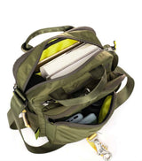 Mochila cruzada cuadrada negra con gancho de seguridad — imagen 2 de 3