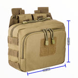 Mochila 2 en 1 tipo mariconera y cangurera color caqui porta cargadores — imagen 8 de 9