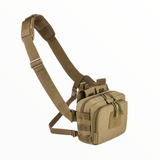 Mochila 2 en 1 tipo mariconera y cangurera color caqui porta cargadores — imagen 1 de 9