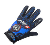Guantes racing con estampado de calavera en gris — imagen 2 de 3