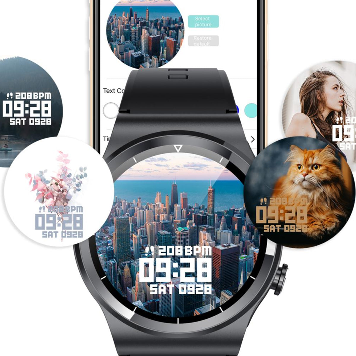 Reloj Inteligente Smart watch Con Audífonos Gt69 Fralugio Tws