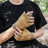 Guantes Tácticos Medio Dedo Transpirables - Gadgets y Tecnología en Fralugio México — imagen 2 de 3