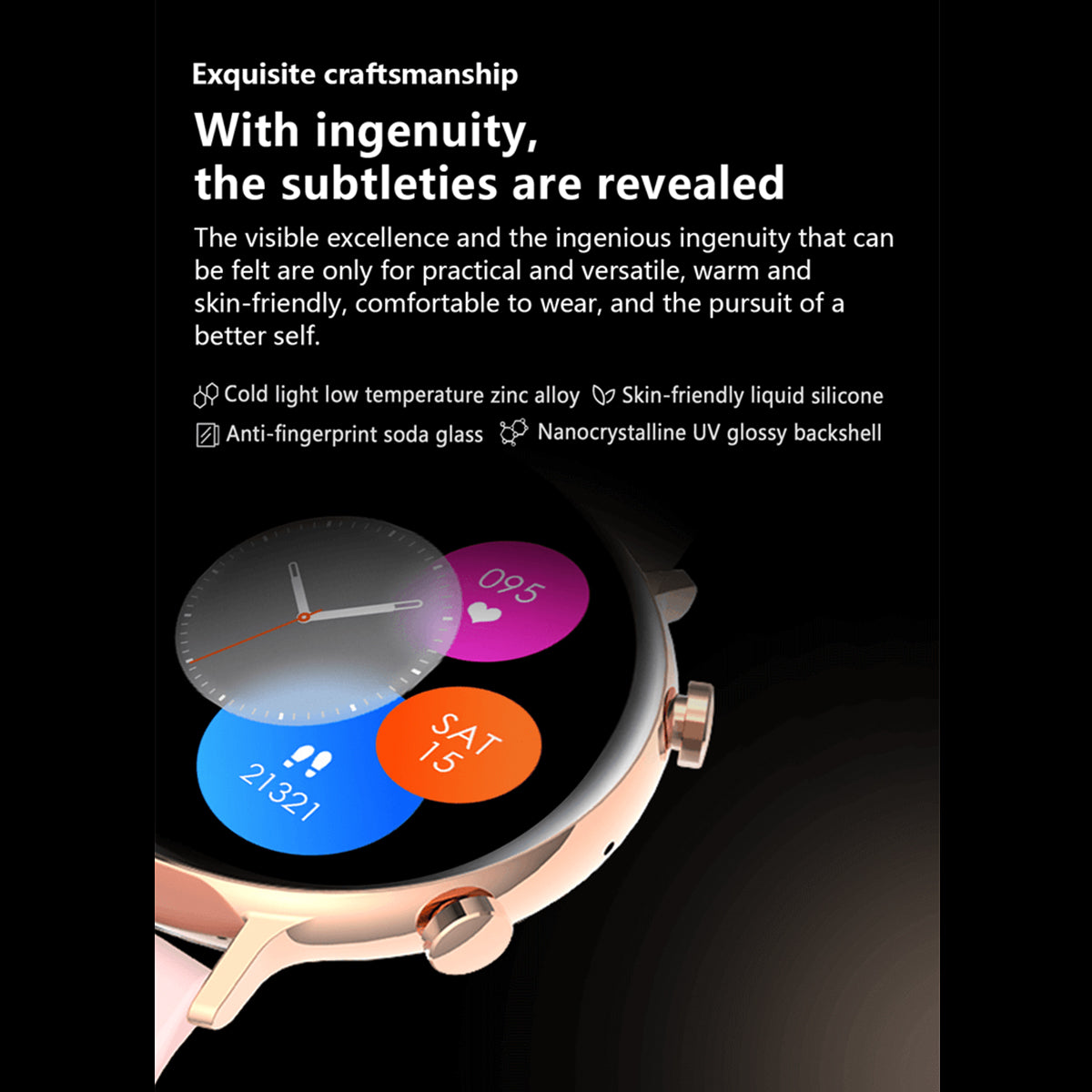 Fralugio Reloj Inteligente Smartwatch Gw33s Full Touch Nfc
