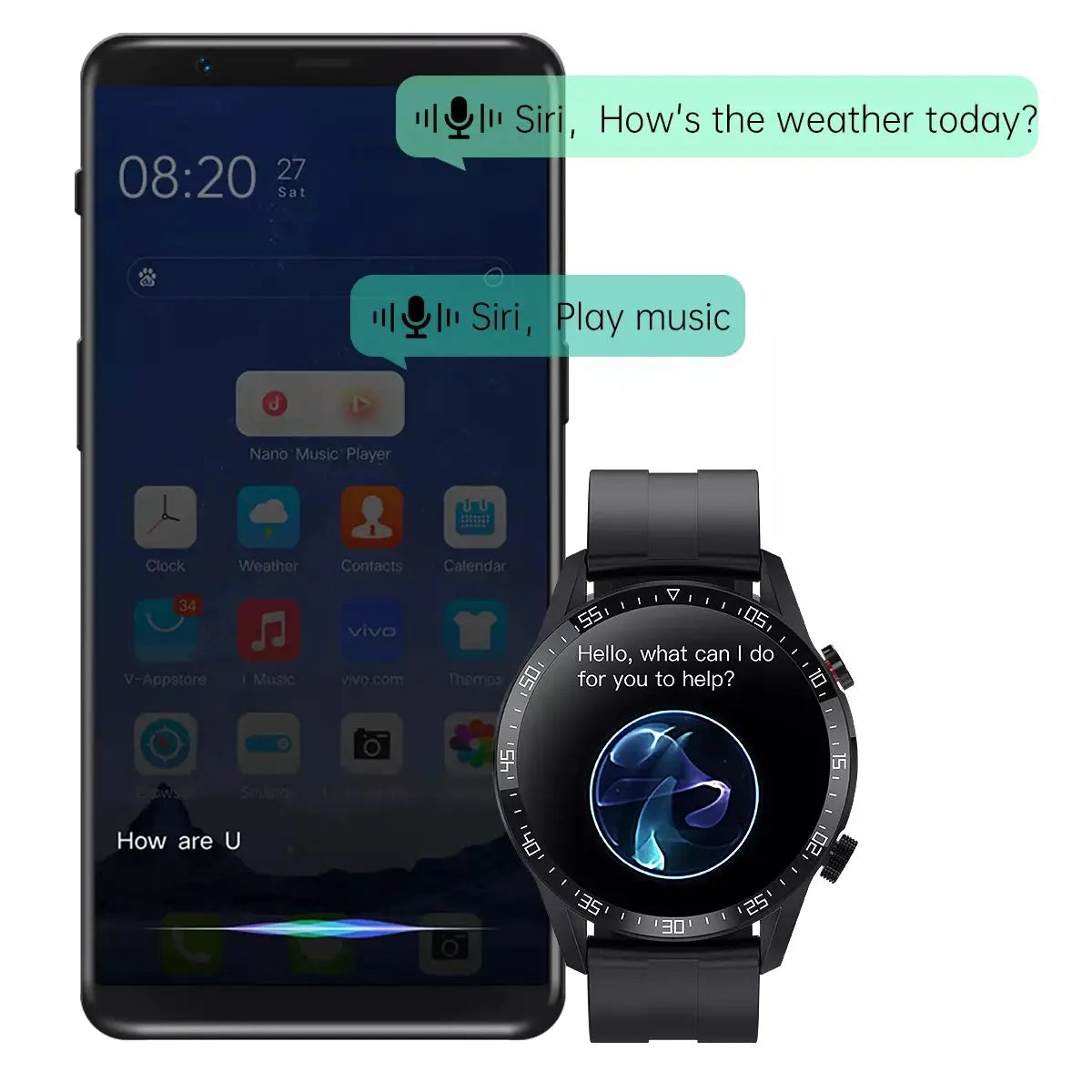 Smartwatch Reloj Inteligente Fralugio H10 Full Touch De Lujo Fralugio