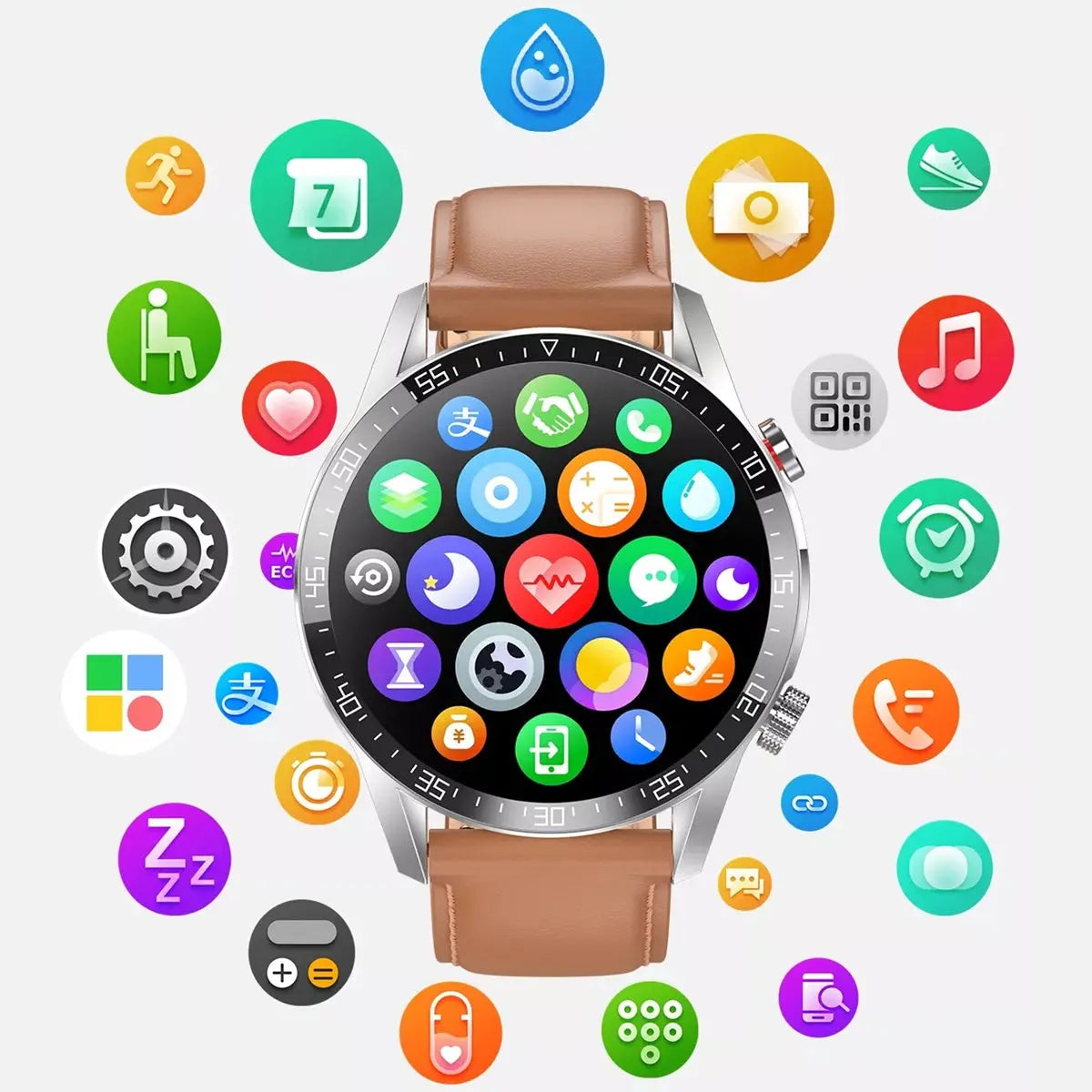 Smartwatch Reloj Inteligente Fralugio H10 Full Touch De Lujo Fralugio