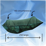 Hamaca para Camping con Mosquitero Doble Capa - Gadgets y Tecnología en Fralugio México — imagen 4 de 5