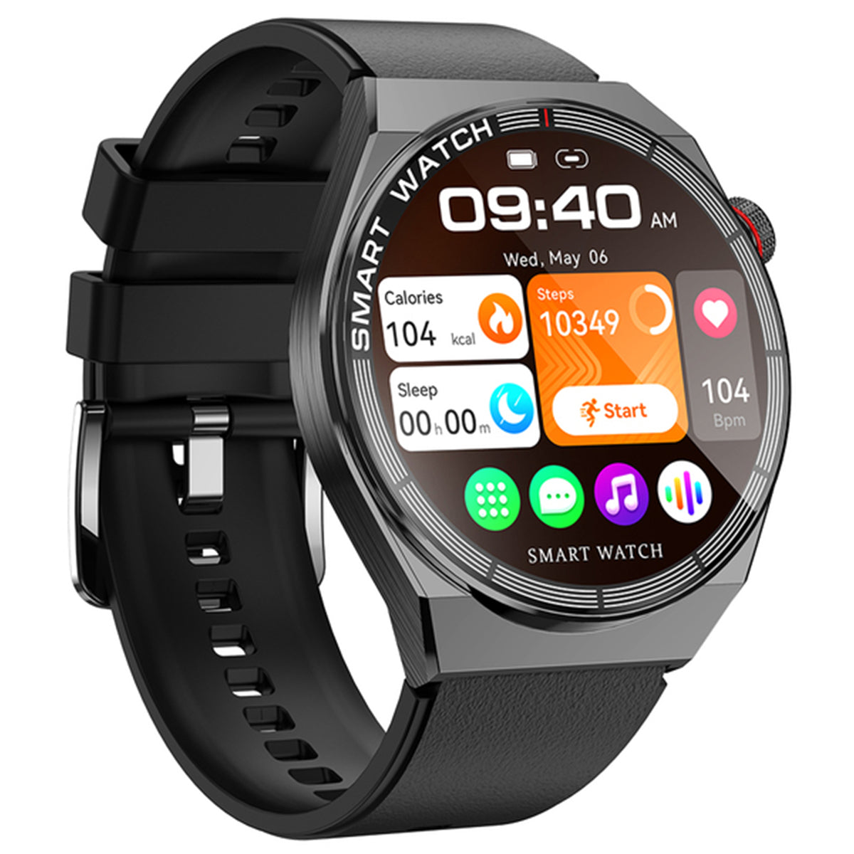 Fralugio Reloj Inteligente Smartwatch Hd3 Max Redondo Ips Hd