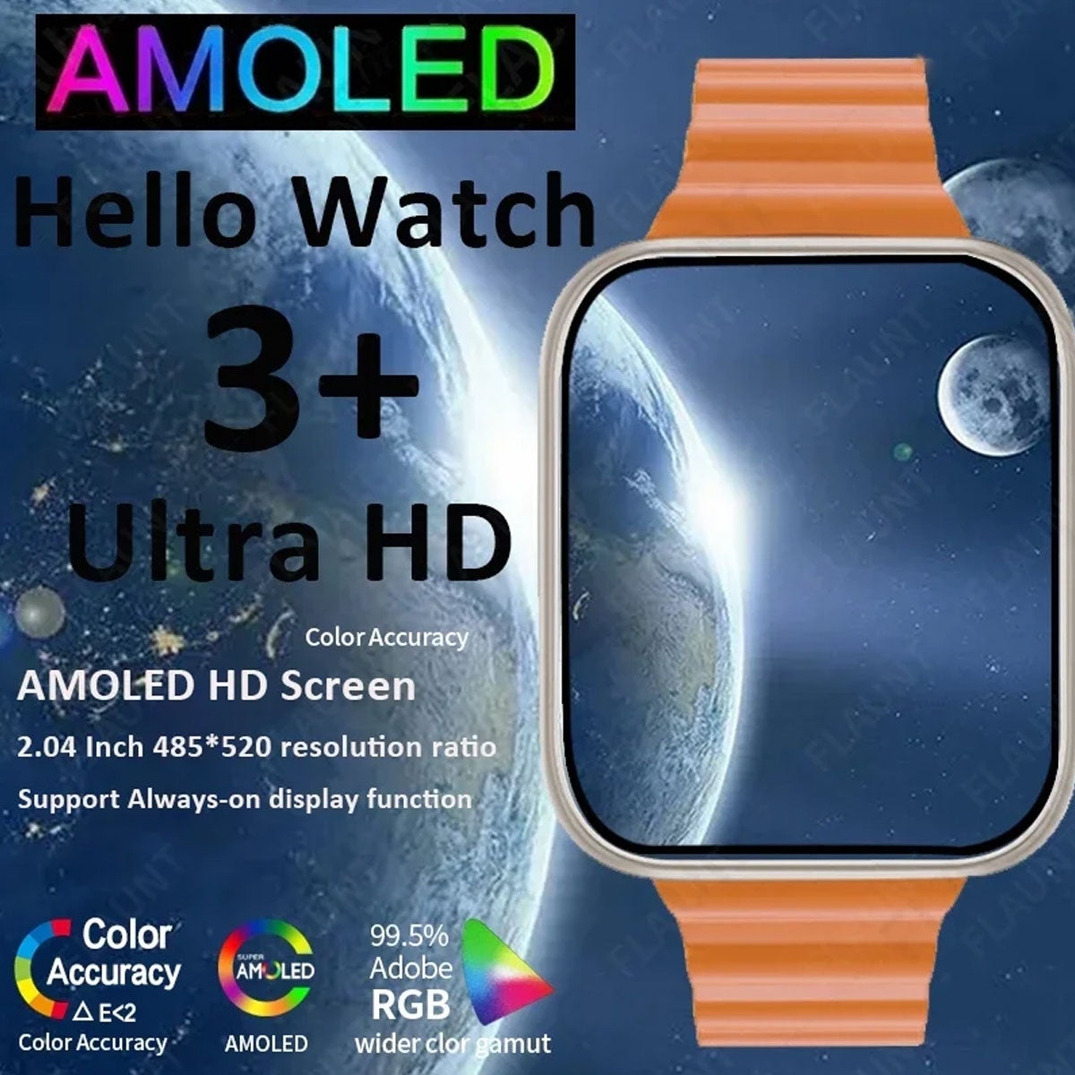 Smartwatch Reloj Hello Watch 3 Plus Fralugio 4gb Rom Mp3 Nfc