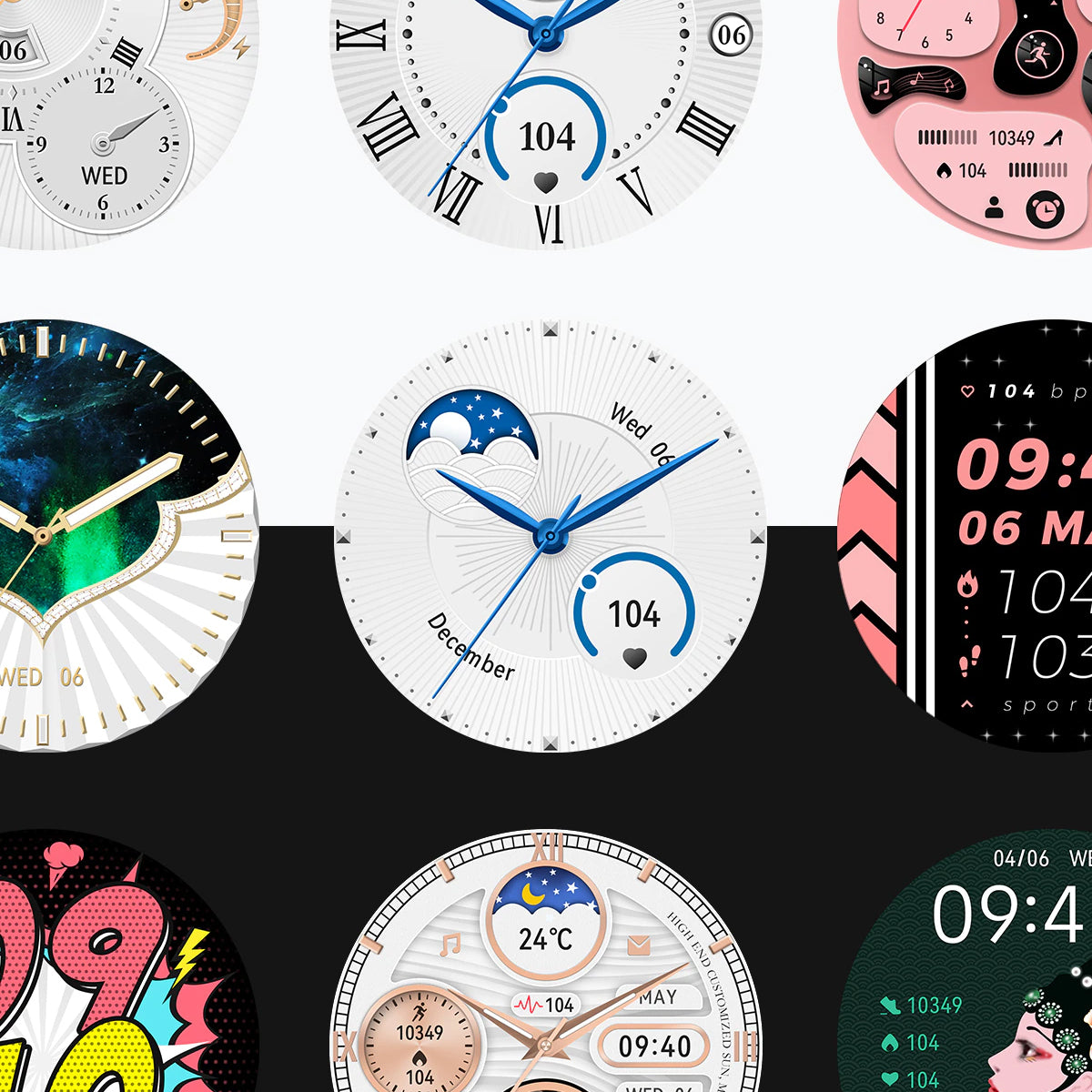 Smartwatch Reloj Inteligente Fralugio Hk43 De Lujo Para Dama