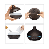 Humidificador , Difusor De Aroma Eléctrico 550ml+12 Aceites