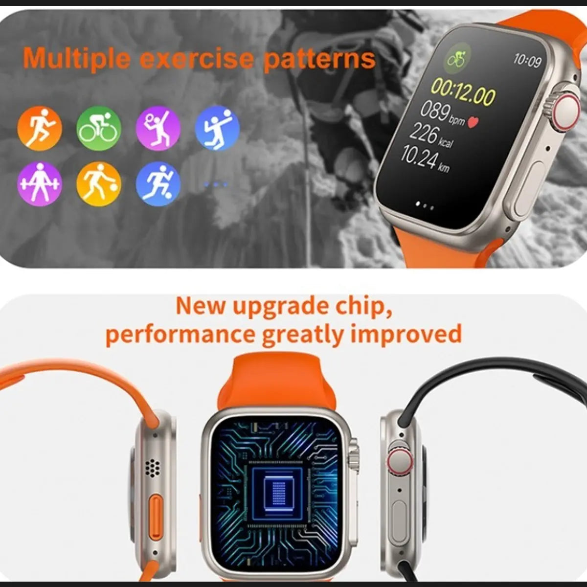 Smartwatch Reloj Inteligente I8 Ultra Fralugio Full Touch Hd Fralugio