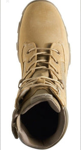 Botas tácticas militares impermeables en color caqui con cierre lateral — imagen 7 de 10