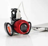 Lámpara LED de 3000 lúmenes para cabeza y bicicleta con carga USB — imagen 4 de 6