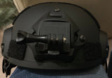 Base para cámara de casco táctico con rotación de 90 grados, color negro — imagen 2 de 10
