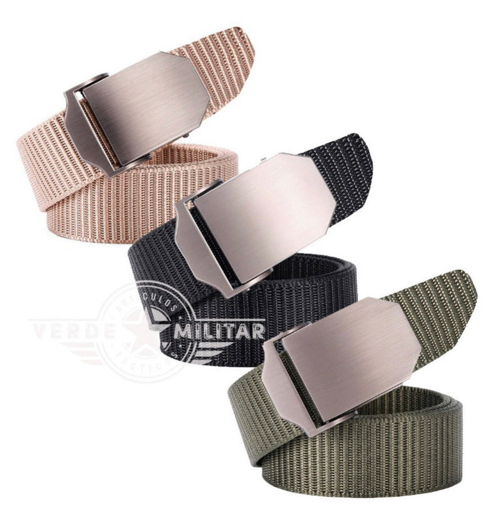 Cinturón táctico militar para uniforme y uso casual en tres colores