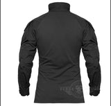 Camisa táctica militar color caqui con abertura para coderas — imagen 8 de 10