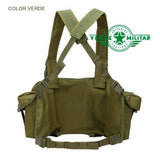 Pechera táctica con porta cargador doble para arma larga — imagen 6 de 10