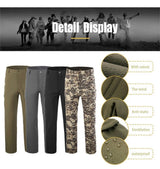 Pantalón de tela piel de tiburón impermeable para motociclismo — imagen 5 de 7