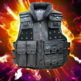 Chaleco plate carrier táctico negro para airsoft con sistema MOLLE — imagen 5 de 5