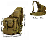 Pechera mochila amplia de 10 litros en color verde militar — imagen 4 de 5