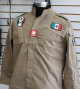 Uniforme completo ripstop de camisola y pantalón táctico color caqui — imagen 7 de 10