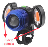 Lámpara LED de 3000 lúmenes para cabeza y bicicleta con zoom — imagen 4 de 7