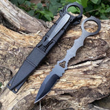 Cuchillo recto pequeño color negro con funda para campismo — imagen 4 de 4