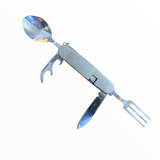 Cubiertos plegables compactos para camping en estuche — imagen 1 de 2