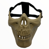 Máscara mandíbula estilo calavera en color caqui para gotcha — imagen 1 de 3
