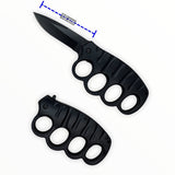 Manopla de acero inoxidable con navaja, rompevidrios y clip — imagen 1 de 2