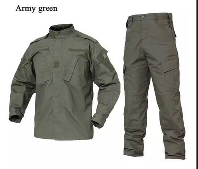 Uniforme completo ripstop de camisola y pantalón táctico color caqui