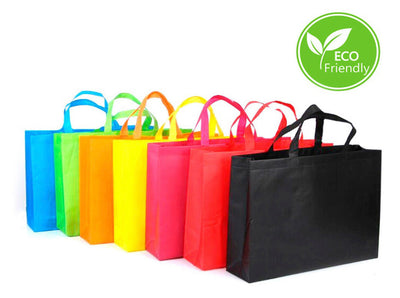 Bolsa ecológica de tela friselina reutilizable de 34.5x44x12 cm