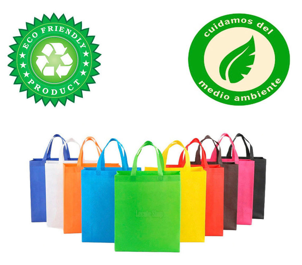 Bolsa ecológica de tela friselina reutilizable de 34.5x40x12 cm