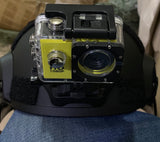 Base para cámara de casco táctico con rotación de 90 grados, color negro — imagen 4 de 10