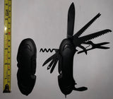 Navaja multiherramienta 11 en 1 en color negro con argolla para llavero — imagen 1 de 2