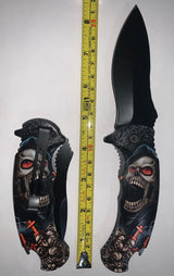 Navaja grabada de 22 cm con clip y función destapador — imagen 1 de 2