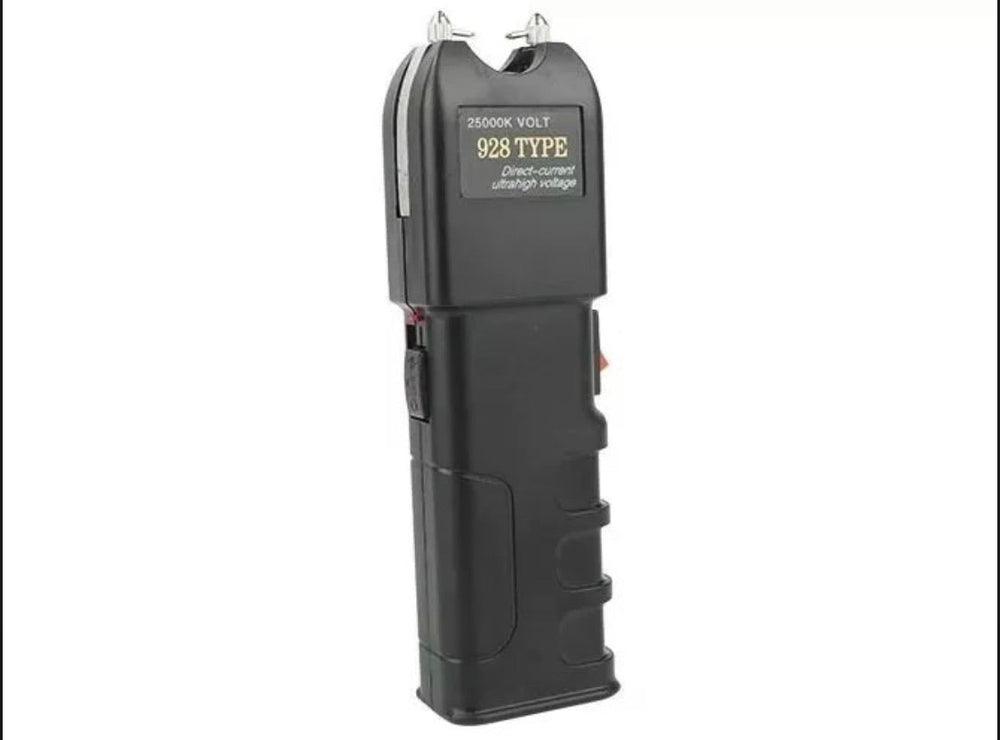 Paralizador taser de tamaño grande con lámpara LED y funda incluida