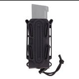 Porta cargador con clip ajustable sistema molle en negro y verde — imagen 5 de 7