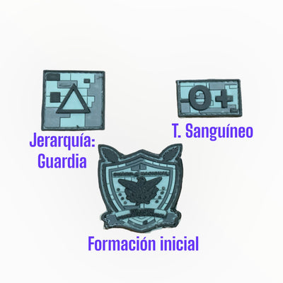 Parche táctico de velcro con diseño alusivo a la Guardia Nacional