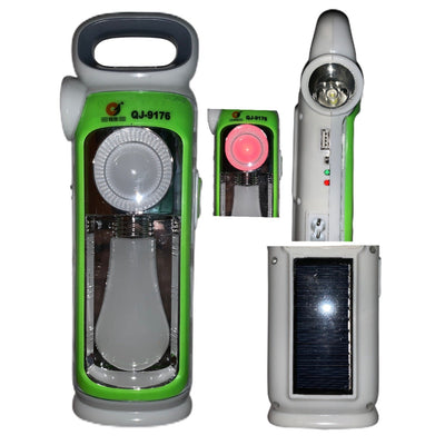 Lámpara de emergencia frontal-lateral con foco esférico y power bank