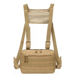 Chest bag pechera streetwear negra de 5 litros con sistema MOLLE — imagen 5 de 6
