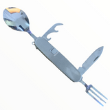 Cubiertos plegables compactos para camping en estuche — imagen 2 de 2