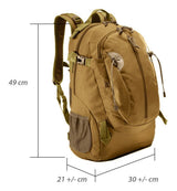 Mochila táctica de 35 litros en negra, caqui o verde militar — imagen 2 de 8