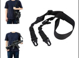 Portafusil táctico bungee de dos puntos en caqui negro y verde — imagen 2 de 5