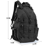 Mochila escolar multifuncional de 45 litros en negra, caqui o verde — imagen 3 de 7