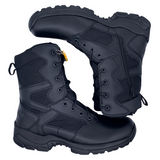 Botas tácticas de piel impermeables en color negro con cierre lateral — imagen 1 de 5