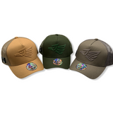 Gorra ajustable con bordado de águila en color verde militar — imagen 2 de 5